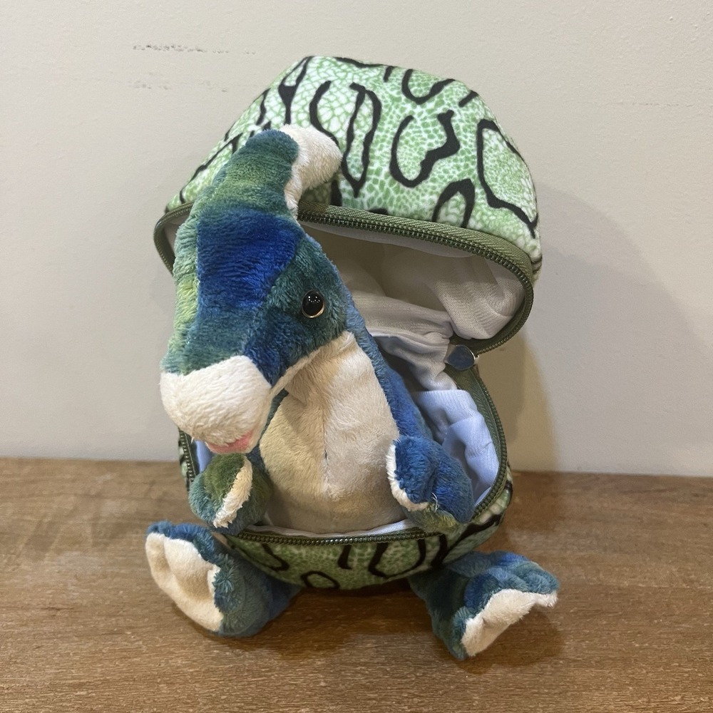 Wishpets Dino Egg Plush Hatchling Dinosaur 2019 NWT Zip Open Interactive Toy9